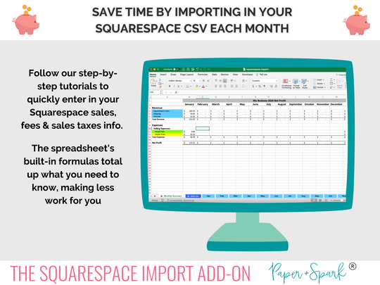 Squarespace spreadsheet