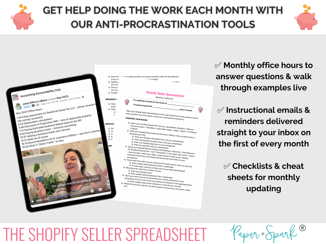 paper and spark shopify bookkeeping