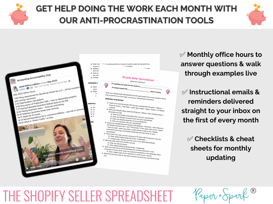 paper and spark shopify bookkeeping