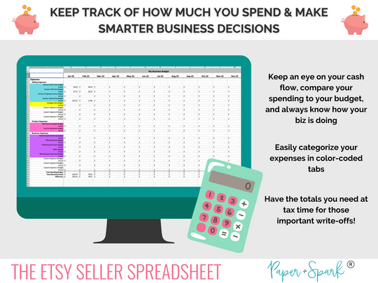 Etsy Seller Spreadsheet