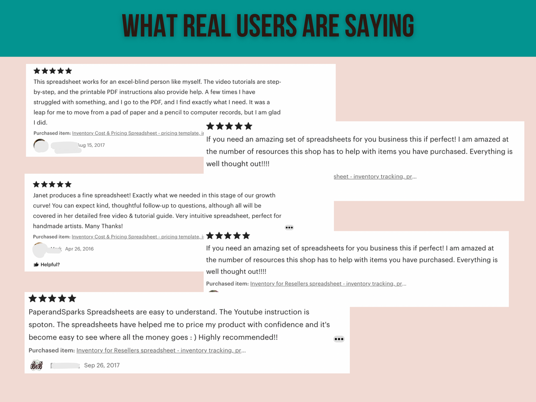 paper and spark inventory reviews