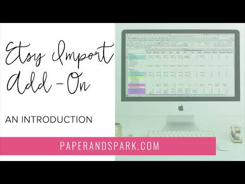 how to use etsy import add on