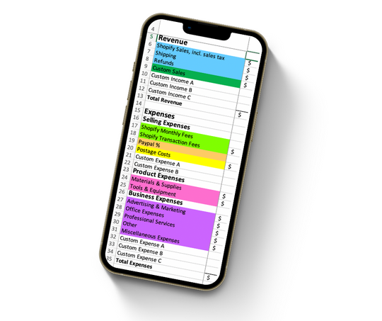 shopify sales tracking template