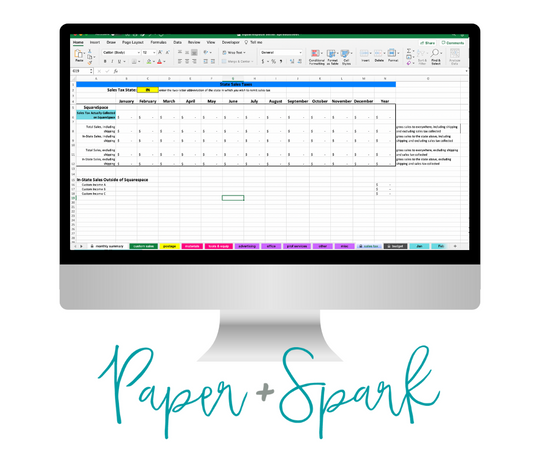 squarespace sales tax info