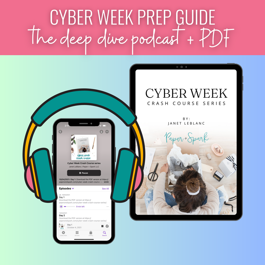 prep for cyber week with online shop