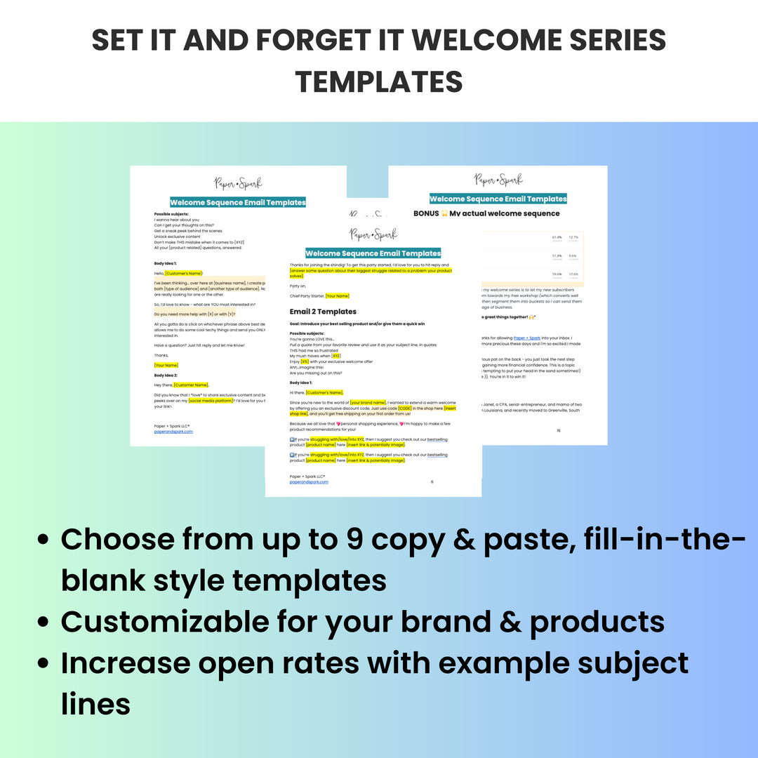 easy to use email templates