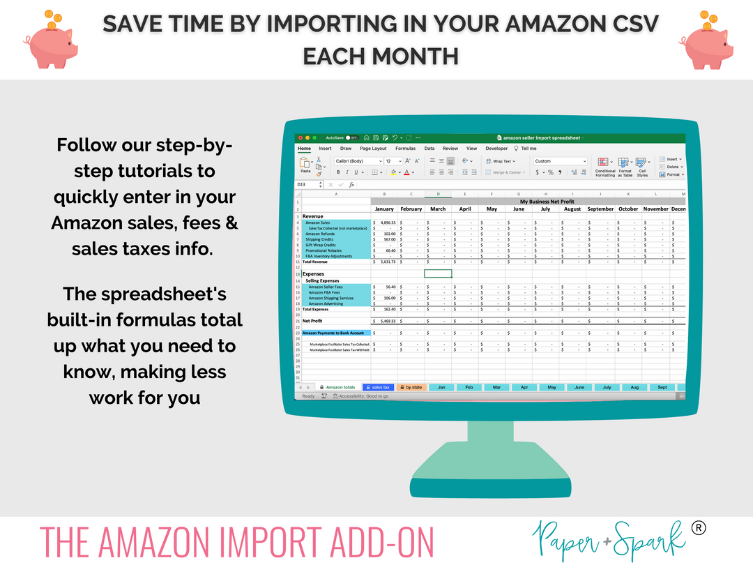 amazon reporting for bookkeeping