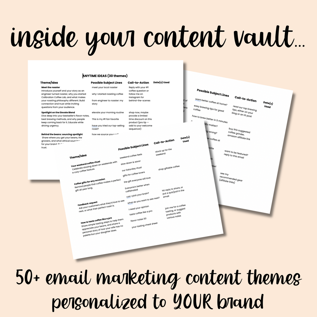 Custom Content Vault + Planner