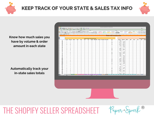 Shopify Seller Spreadsheet