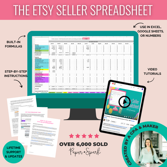 Etsy Seller Spreadsheet