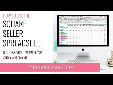 how to use square seller spreadsheet