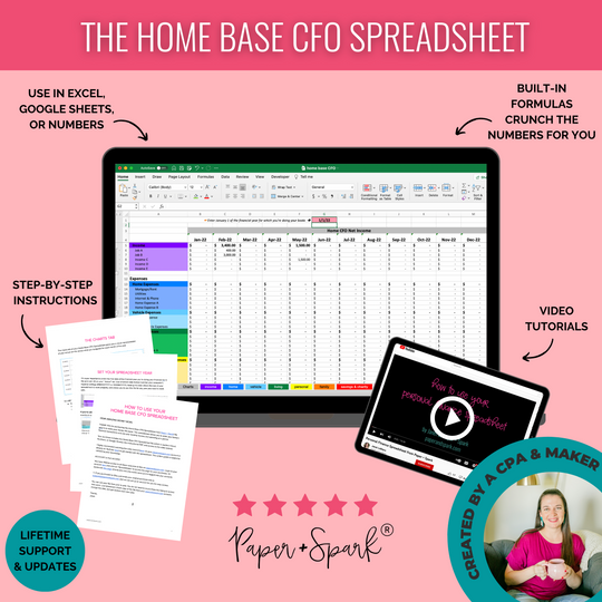 The Home Base CFO Spreadsheet